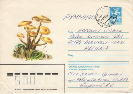 RUSSIA [USSR]: 1983 MUSHROOMS Used Prepaid Postal Stationery Cover - Registered Shipping! - 1980-91