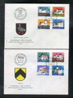 "SCHWEIZ" 1977/1978, Mi. 1096-1099 Und 1130-1133 "Pro Patria" Auf 2 FDC (A1145) - FDC