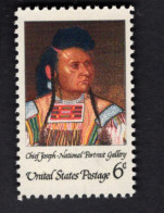 203631049 1968 SCOTT 1364 (XX) POSTFRIS MINT NEVER HINGED  (XX) - AMERICAN INDIAN - CHIEFJOSEPH BY CYRENIUS HALL - Nuovi