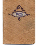 AGENDA - 1926 - PUBLICITE SIROP DE DESCHIENS - Klein Formaat: 1921-40