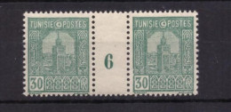 Tunisie - Millèsime 6 - Grande Mosquée De Tunis - 30c Vert - Paire De Timbres Neufs **  -  Cote 11 € - Nuevos