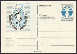 SPORT = HEALTH /  - Hungary 1977 - STATIONERY - POSTCARD - Not Used / Snake Flame - Enteros Postales