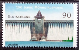 Germany 2013, 100 Years Of The Möhne Dam, MNH Single Stamp - Neufs