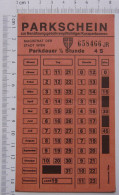 Parking Ticket, Parkschein, Wien, 1975 - Tickets D'entrée