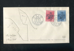 "NORWEGEN" 1960, Mi. 442/443 "Weltfluechtlingsjahr" FDC (A1159) - FDC