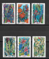 France 2016 Oblitéré Autoadhésif  N° 1302 - 1303 - 1305 - 1307 - 1308 - 1310 -    "  Série  " Fleurs  à  Foisons  " - Used Stamps