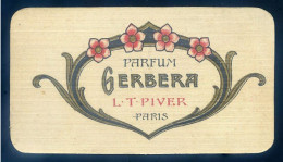 Carte Parfumée Parfum Gerbera L.T. Piver Paris Calendrier 1923 (1)   STEP144 - Profumeria Antica (fino Al 1960)