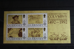 Großbritannien Guernsey Block 8 Mit 549-552 Postfrisch Schifffahrt #FR393 - Guernsey