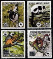 Madagaskar 1110-1113 Postfrisch Wildtiere, Affen #JW503 - Madagascar (1960-...)