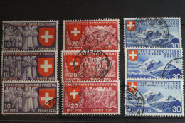 Schweiz 335-343 Gestempelt #FV130 - Other & Unclassified