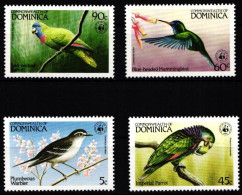 Dominica 836-839 Postfrisch Vögel #JW521 - Dominica (1978-...)