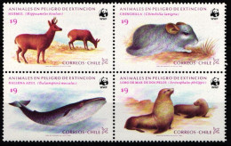 Chile 1066-1069 Postfrisch Wildtiere, Meeresfauna #JW529 - Chile