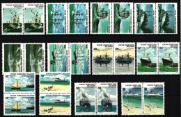 Kokos-Inseln 20-31 Postfrisch Als Paare, Schiffe #JW584 - Autres & Non Classés