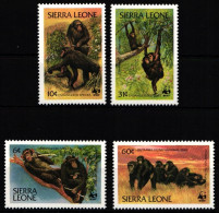 Sierra Leone 713-716 Postfrisch Wildtiere, Affen #JW498 - Sierra Leona (1961-...)