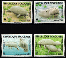 Togo 2042-2045 Postfrisch Wildtiere, Seekühe #JW505 - Togo (1960-...)