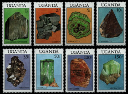 Uganda 1988 - Mi-Nr. 579-586 ** - MNH - Mineralien / Minerals - Uganda (1962-...)