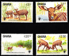 Ghana 1060-1063 Postfrisch Wildtiere, Antilopen #JW518 - Ghana (1957-...)