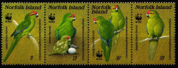 Norfolk Inseln 421-424 Postfrisch Vögel, Papageien #JW530 - Norfolk Island