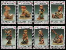 Uganda 1992 - Mi-Nr. 1105-1112 ** - MNH - Hummelfiguren - Ouganda (1962-...)
