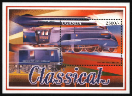 Uganda 1996 - Mi-Nr. Block 264 ** - MNH - Eisenbahn / Trains - Ouganda (1962-...)