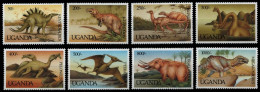 Uganda 1992 - Mi-Nr. 1064-1071 ** - MNH - Dinosaurier / Dinosaurs - Oeganda (1962-...)