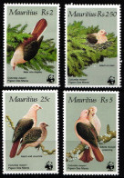 Mauritius 609-612 Postfrisch Vögel #JW532 - Maurice (1968-...)