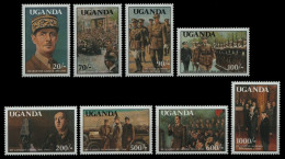 Uganda 1991 - Mi-Nr. 940-947 ** - MNH - Charles De Gaulle - Uganda (1962-...)