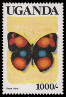 Uganda 1990 - Mi-Nr. 833 ** - MNH - Schmetterlinge / Butterflies - Oeganda (1962-...)