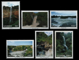 Uganda 1995 - Mi-Nr. 1552-1557 ** - MNH - Wasserfälle - Natur - Uganda (1962-...)