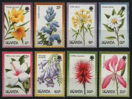 Uganda 1990 - Mi-Nr. 762-769 ** - MNH - Baumblüten - Uganda (1962-...)