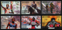 Uganda 1995 - Mi-Nr. 1564-1569 ** - MNH - Olympia Atlanta - Oeganda (1962-...)