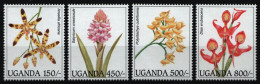 Uganda 1995 - Mi-Nr. 1631-1634 ** - MNH - Orchideen / Orchids - Uganda (1962-...)