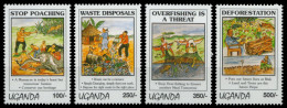 Uganda 1994 - Mi-Nr. 1439-1442 ** - MNH - Umweltschutz - Ouganda (1962-...)