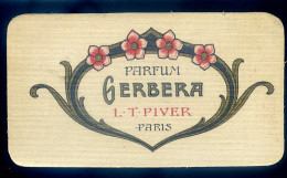 Carte Parfumée Parfum Gerbera L.T. Piver Paris Calendrier 1923 (2)   STEP144 - Vintage (until 1960)