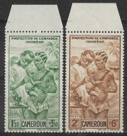 Cameroun 1942 - Protection De L'enfance Indigène - PA  Y&T - N° 19/20 ** P A -  Neufs Luxe (T.B.) - Posta Aerea