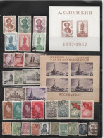 Russia , USSR 1937 , Complete Year Set , Used . - Gebraucht