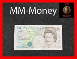 United Kingdom - England - Great Britain  5 £  1990  P. 382  "sig.  G.E.A. Kentfield*  AUNC - 5 Pounds