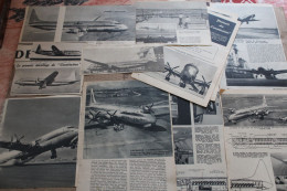 Lot De 23g D'anciennes Coupures De Presse De L'aéronef Américain Lockheed "Constitution" - Aviazione