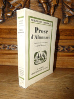 FREDERIC MISTRAL / PROSE D'ALMANACH / 1943 / PROVENCAL - 1901-1940