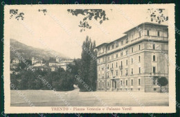 Trento Città Piazza Venezia Palazzo Verdi Cartolina RT3681 - Trento