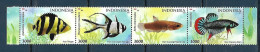 Indonesia (Indonesie) - 2021 - Fishes - Yv 3090/93 - Peces
