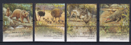 181 ISRAEL 2005 - Y&T 1731/34 Avec Tab - Ours Autruche Crocodile Loup - Neuf ** (MNH) Sans Charniere - Unused Stamps (with Tabs)