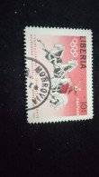 LİBERYA--1955   10 C      DAMGALI  SPORTS - Liberia