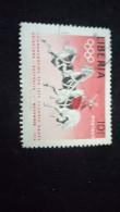 LİBERYA--1955   10 C      DAMGALI  SPORTS - Liberia