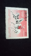 LİBERYA--1955   10 C      DAMGALI  SPORTS - Liberia