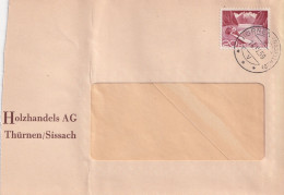 Motiv Brief  "Holzhandels AG, Thürnen"        1958 - Briefe U. Dokumente