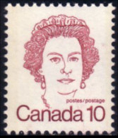 Canada Queen Carmine MNH ** Neuf SC (C05-93Ab) - Used Stamps