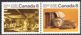 Canada Indian Artifacts Mask Masque Poisson Fish MNH ** Neuf SC (C05-71ac) - Andere & Zonder Classificatie