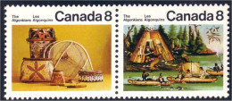 Canada Indian Artifacts Canoe Oiseau Fusil Rifle MNH ** Neuf SC (C05-67ab) - Otros & Sin Clasificación