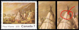 Canada Error On Painting Indian Camp Indien Tableau Erreur MNH ** Neuf SC (C05-53ia) - Neufs